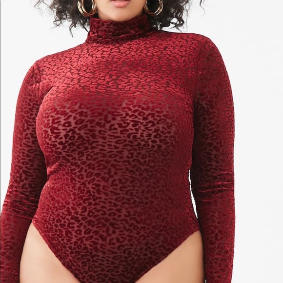 Forever 21 Tops - Leaped mesh bodysuit